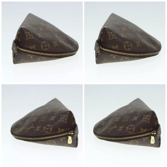 LOUIS VUITTON Monogram Trousse Demi Ronde Cosmetic Pouch M47520 LV Auth 89924 - Picture 16 of 16